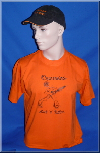 T-Shirt Chainsaw Rock n Roller orange